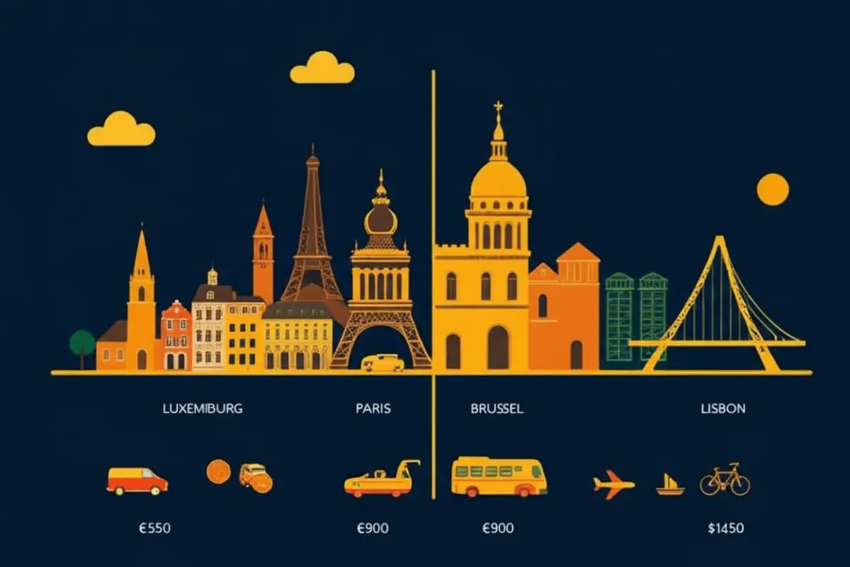 Cost of Living — Luxembourg vs France vs Belgium vs Portugal